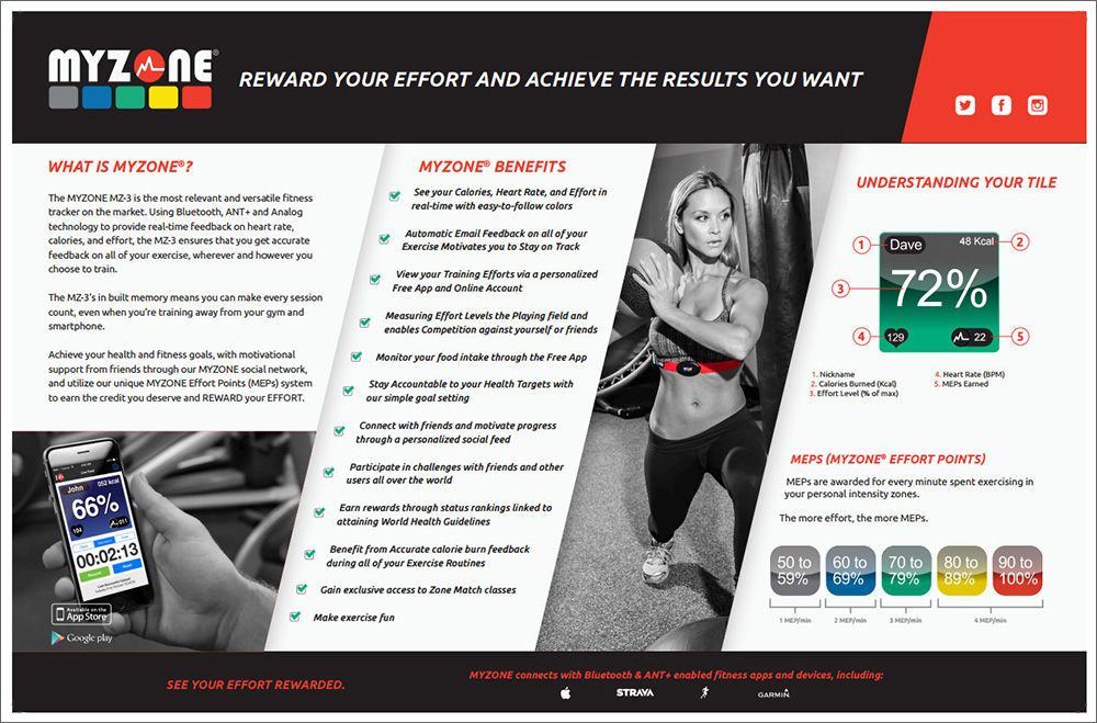 Myzone Color Chart